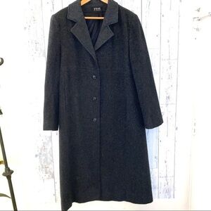 Steve by Searle wool angora blend coat long gray 12